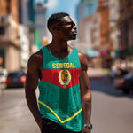 Support the Lions of Teranga - Senegal Football Men Tank Top
