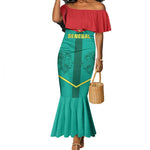 Support the Lions of Teranga - Senegal Football Mermaid Dress