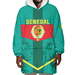 Support the Lions of Teranga - Senegal Football Wearable Blanket Hoodie