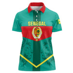 Support the Lions of Teranga - Senegal Football Women Polo Shirt
