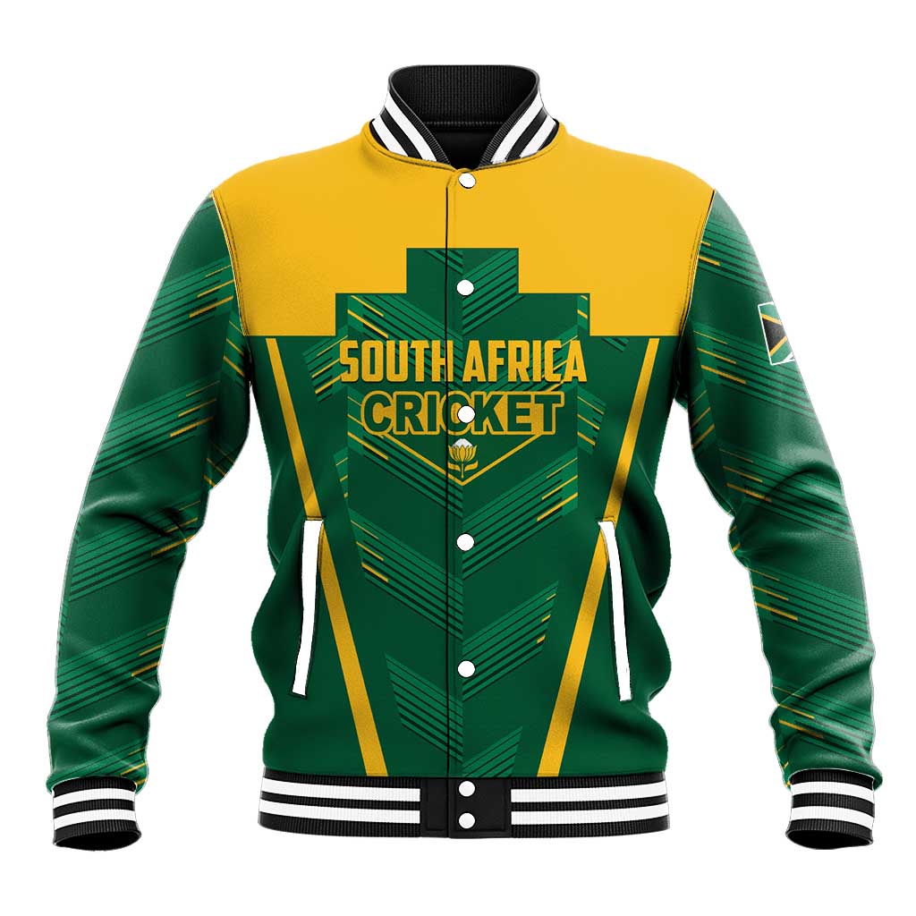 Custom South Africa Cricket Baseball Jacket SA Protea Woza Nawe