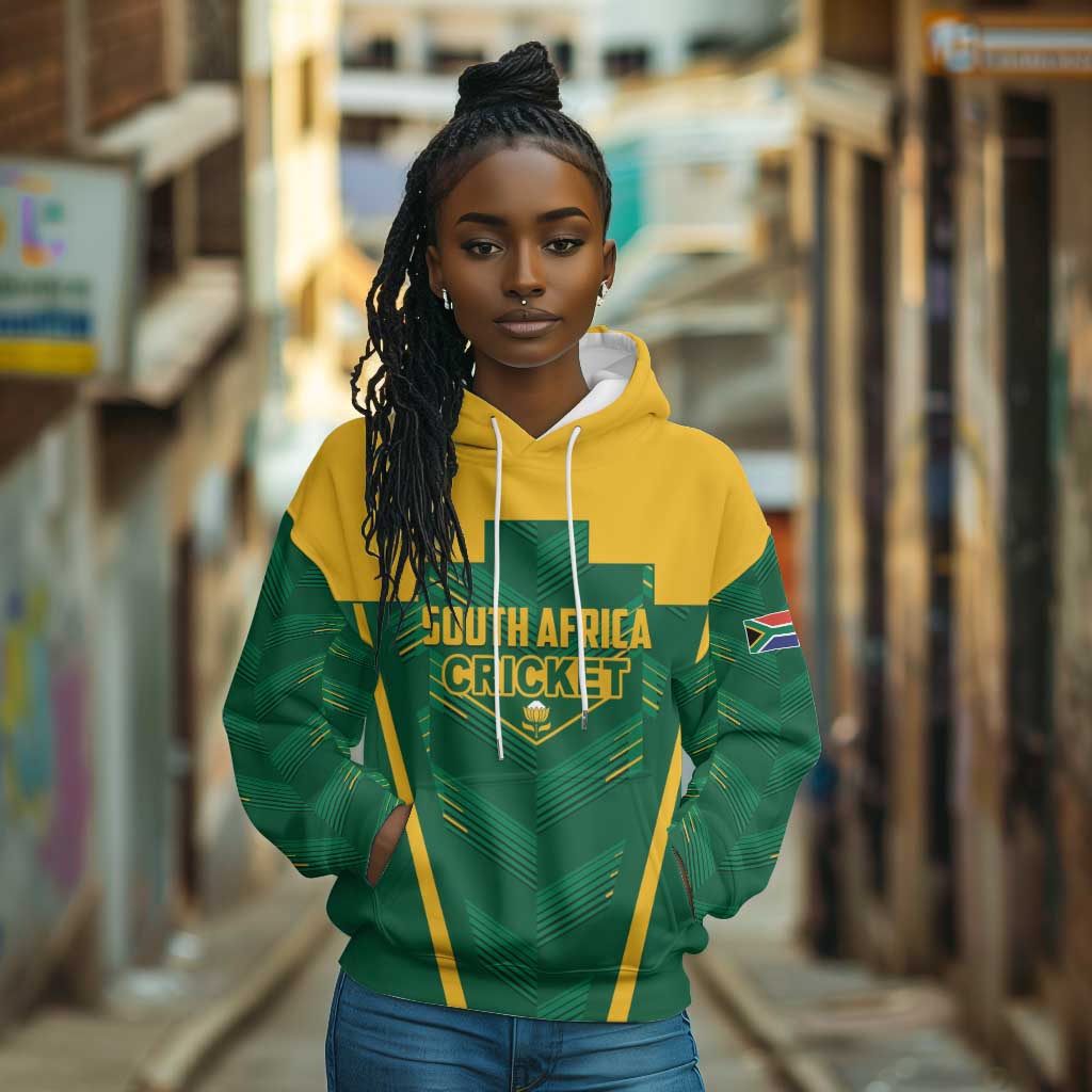 Custom South Africa Cricket Hoodie SA Protea Woza Nawe