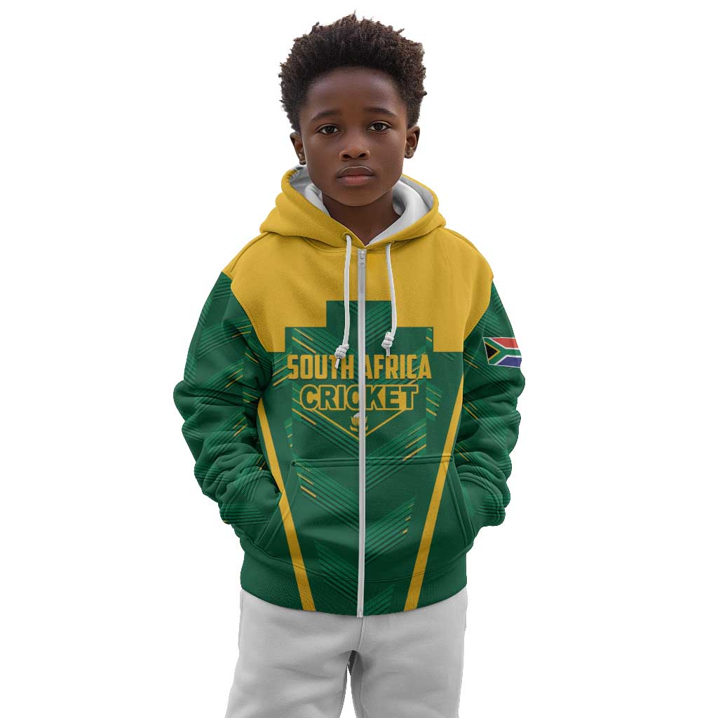 Custom South Africa Cricket Kid Hoodie SA Protea Woza Nawe