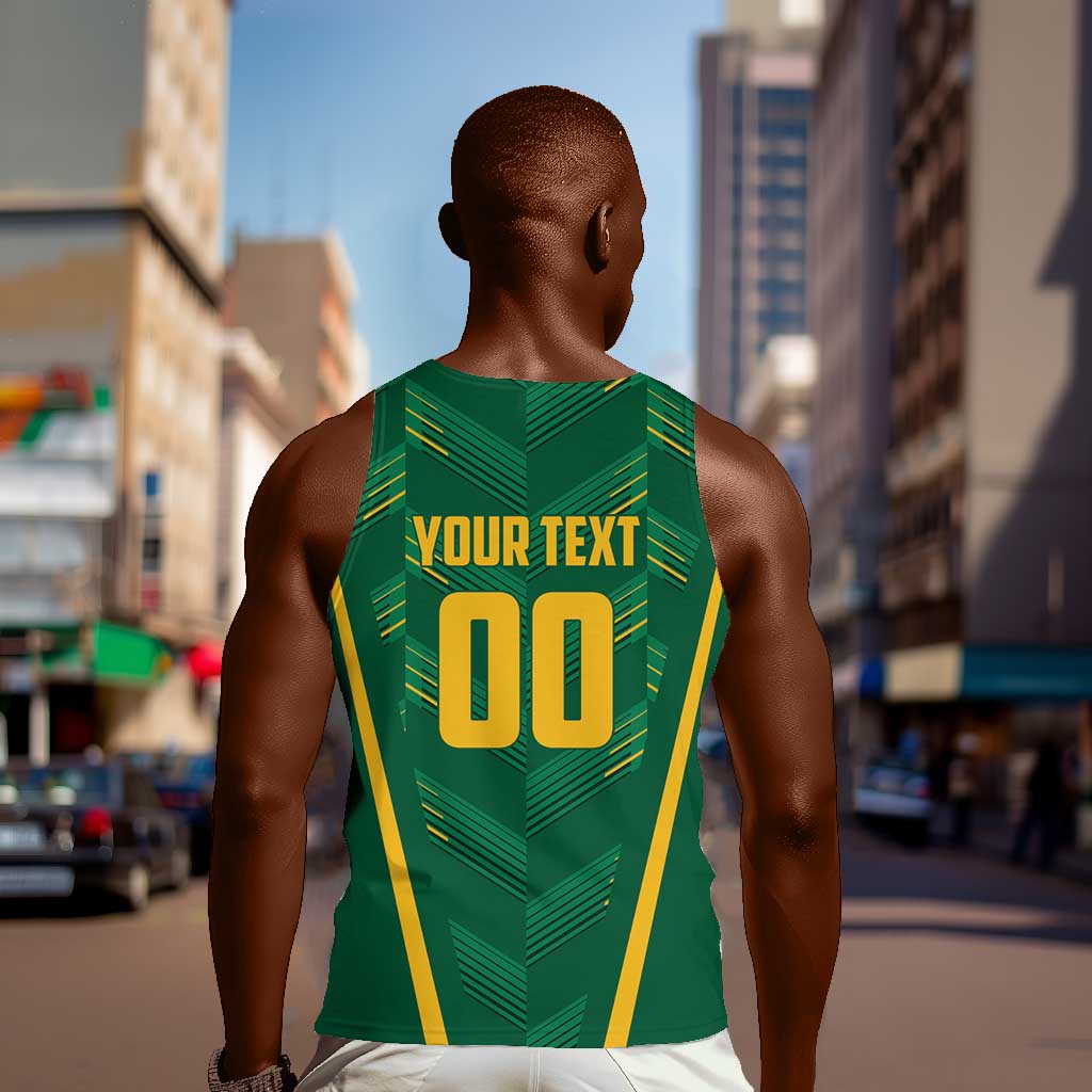 Custom South Africa Cricket Men Tank Top SA Protea Woza Nawe
