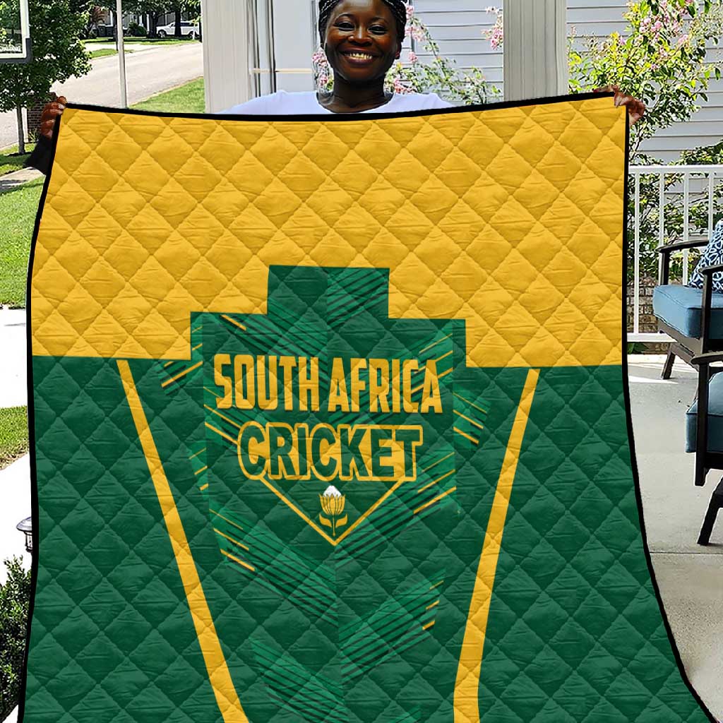 South Africa Cricket Quilt SA Protea Woza Nawe