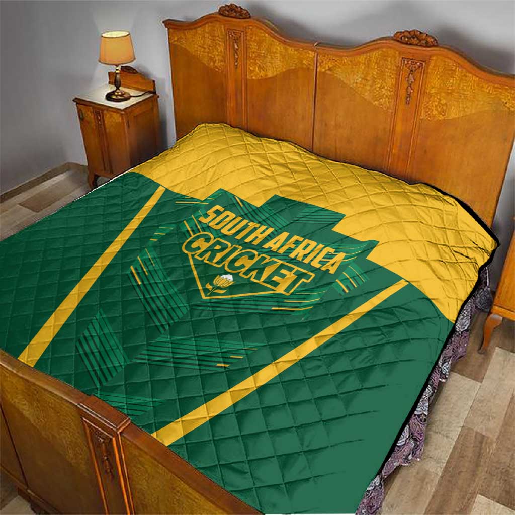 South Africa Cricket Quilt SA Protea Woza Nawe
