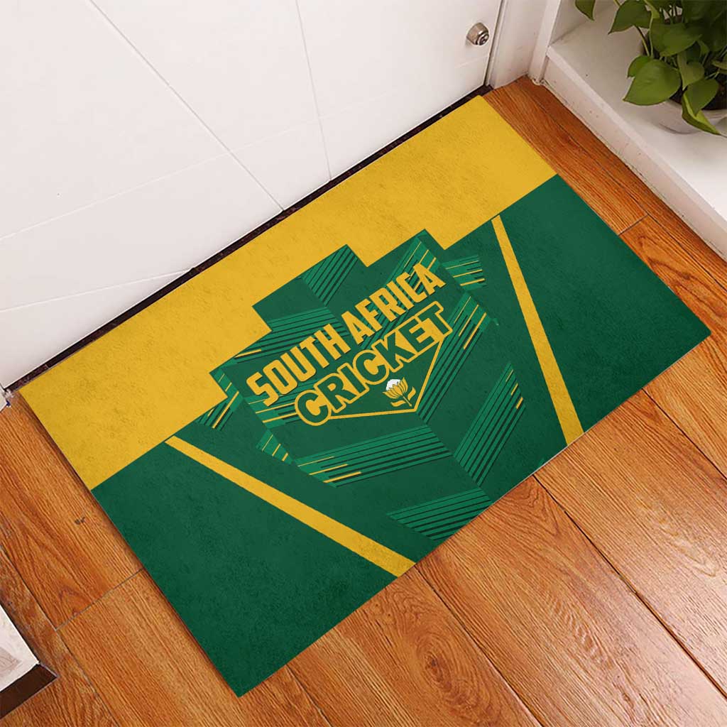 South Africa Cricket Rubber Doormat SA Protea Woza Nawe