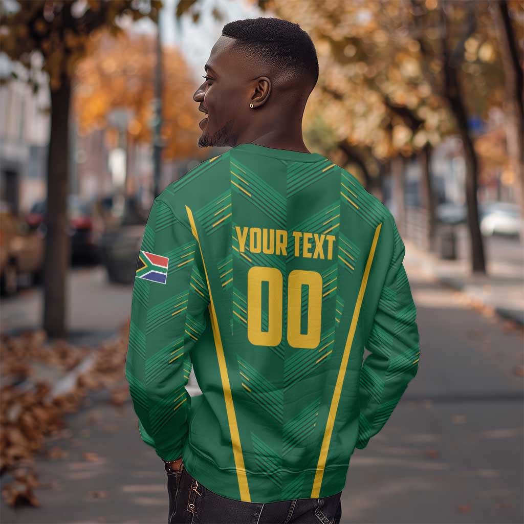 Custom South Africa Cricket Sweatshirt SA Protea Woza Nawe