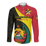 Mozambique Independence Day Long Sleeve Button Shirt Muzambhiki 1975 Anniversary