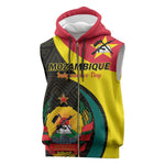 Mozambique Independence Day Sleeveless Zip Hoodie Muzambhiki 1975 Anniversary - African Pride