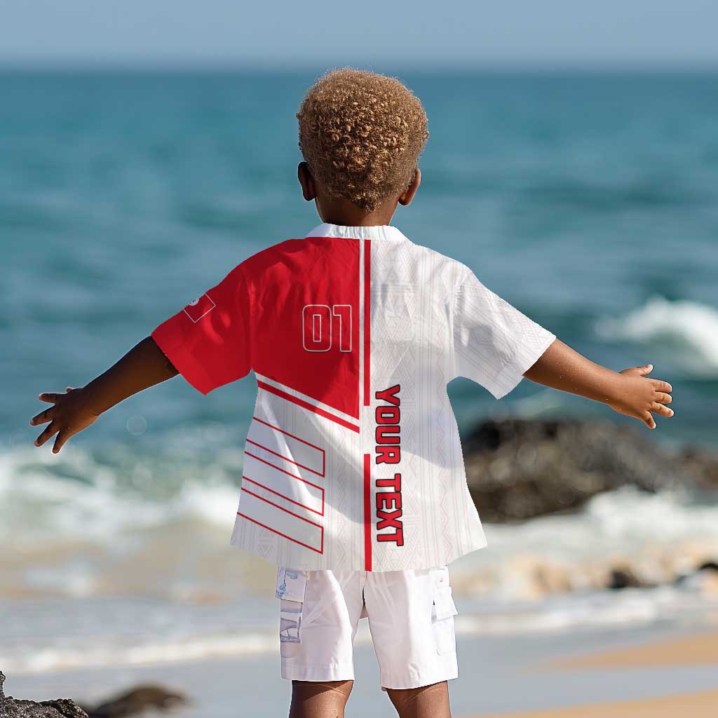 Tunisia Football Kid Hawaiian Shirt - Victory for the Eagles of Carthage