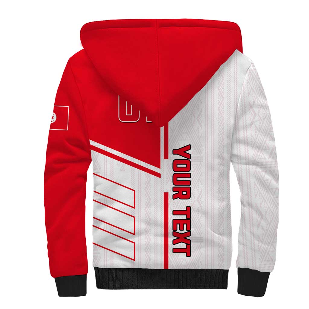 Tunisia Football Sherpa Hoodie - Victory for the Eagles of Carthage