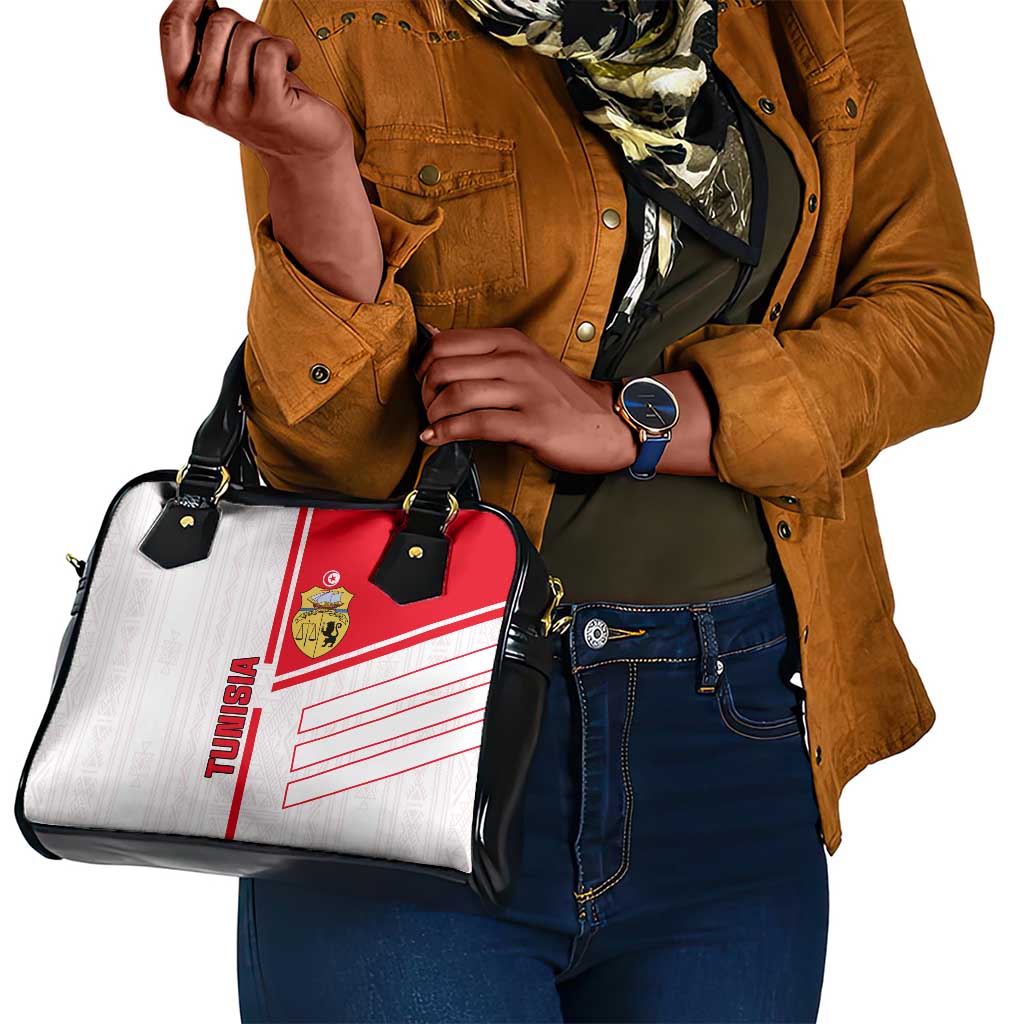 Tunisia Football Shoulder Handbag - Victory for the Eagles of Carthage