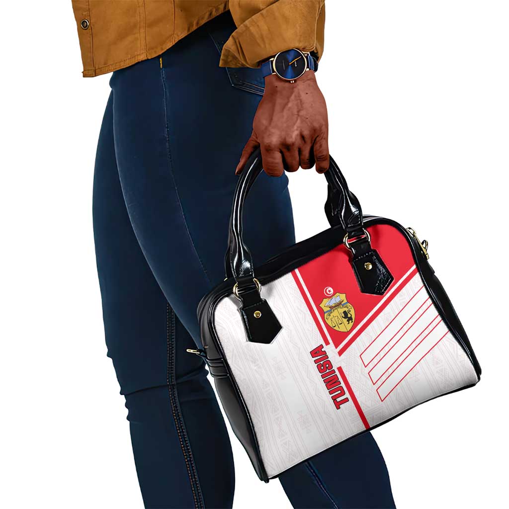 Tunisia Football Shoulder Handbag - Victory for the Eagles of Carthage