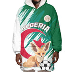 Support Les Fennecs - Algeria Football Wearable Blanket Hoodie