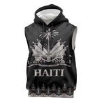 Haiti Neg Marron Sleeveless Hoodie Hope is Nothing Without Action - Silver - African Pride