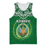 Custom Djibouti Basketball Jersey with Jabuuti Emblem and Islamic Floral Circle - African Pride