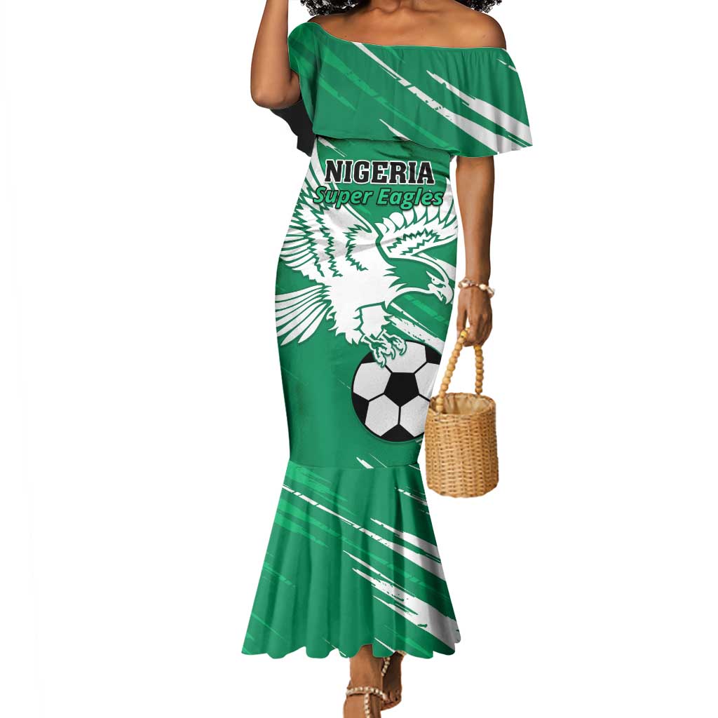 Nigeria Football Mermaid Dress - Victory for the Super Eagles by AfricanPride Nigeria Football Mermaid Dress - Victory for the Super Eagles by AfricanPride