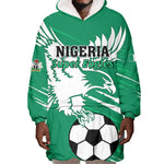 Nigeria Football Wearable Blanket Hoodie - Victory for the Super Eagles