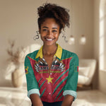 Support Les Lions Indomptables - Cameroon Football Women Casual Shirt LT01