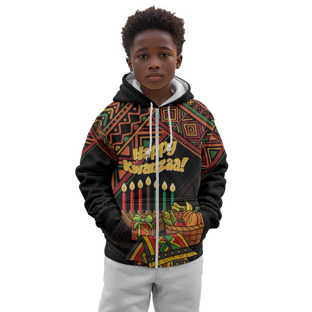 Personalized African Happy Kwanzaa Kid Hoodie