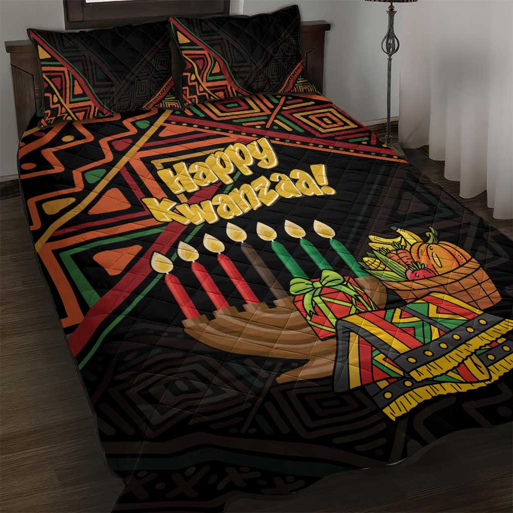 African Happy Kwanzaa Quilt Bed Set