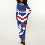 Cape Verde Independence Day Long Sleeve Bodycon Dress Gerbera Daisy Pattern LT01