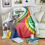 Comoros Blanket 1975 Komori Mongoose Lemur African Pattern