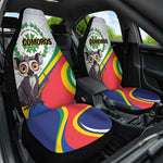 Comoros Car Seat Cover 1975 Komori Mongoose Lemur African Pattern