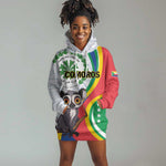 Comoros Hoodie Dress 1975 Komori Mongoose Lemur African Pattern