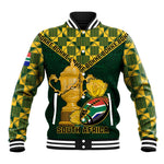 Custom South Africa Rugby Baseball Jacket - Go Bokke Champion, World Cup LT01