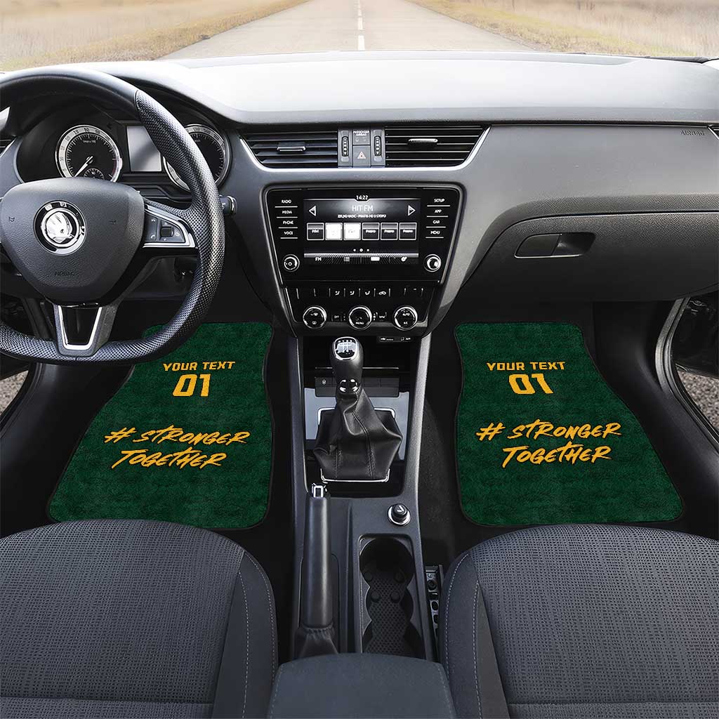 South Africa Rugby Car Mats - Go Bokke Champion, World Cup