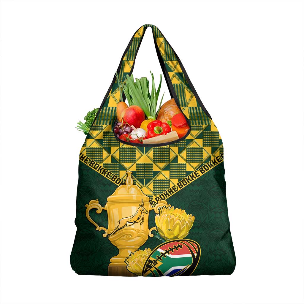 South Africa Rugby Grocery Bag - Go Bokke Champion, World Cup