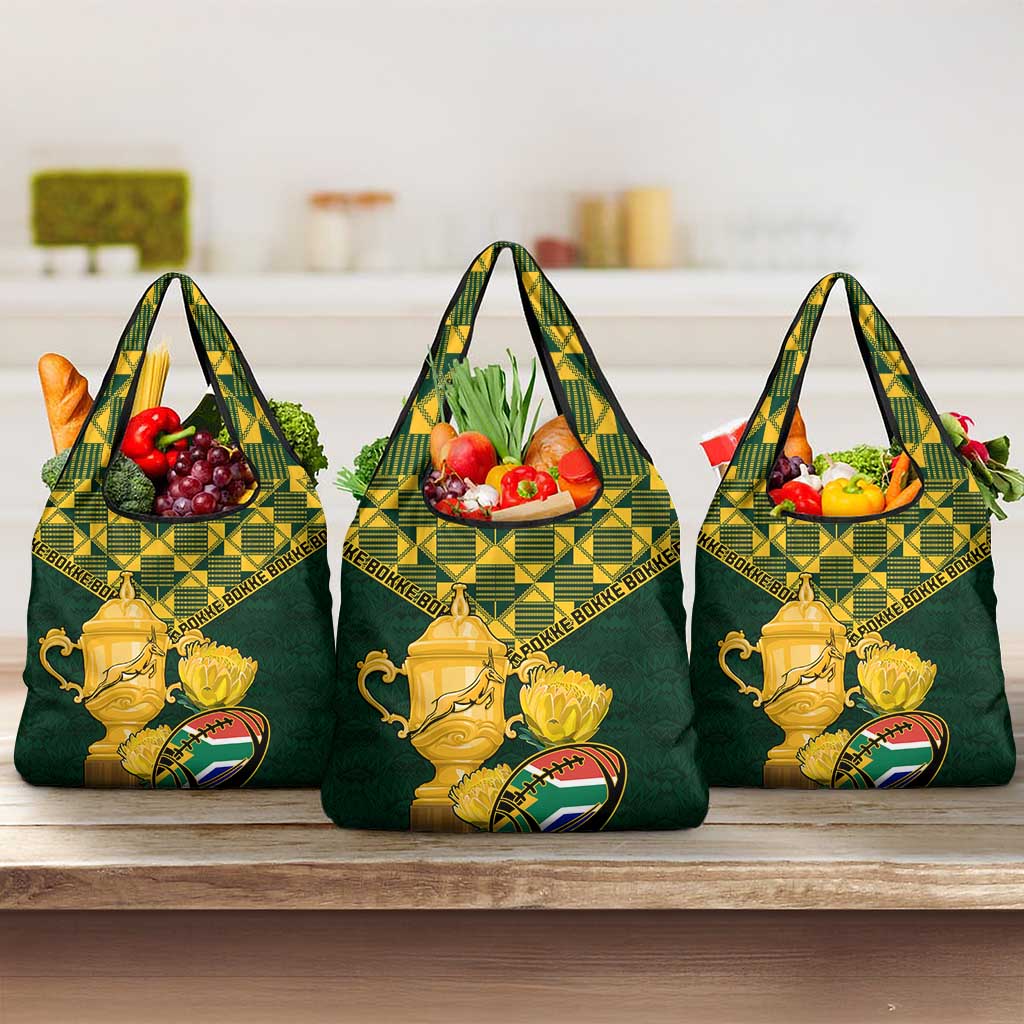 South Africa Rugby Grocery Bag - Go Bokke Champion, World Cup