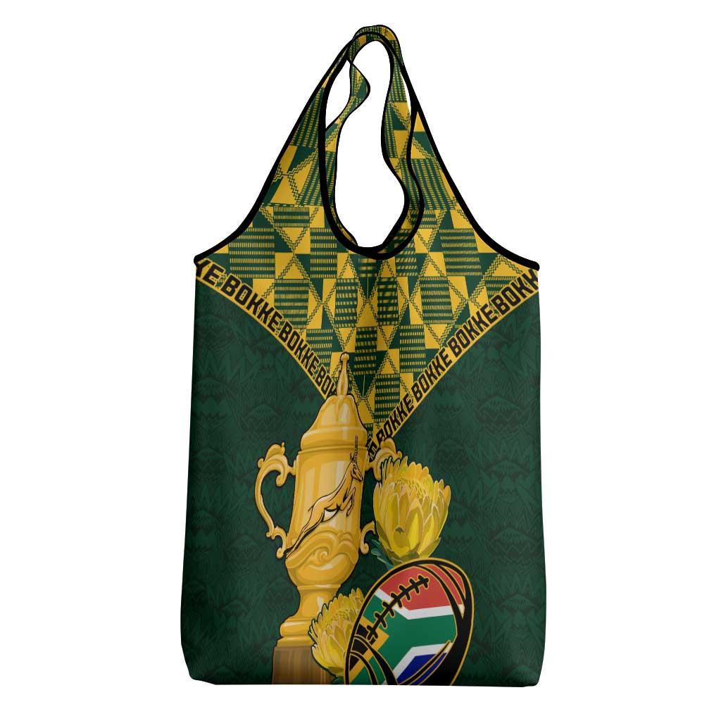 South Africa Rugby Grocery Bag - Go Bokke Champion, World Cup