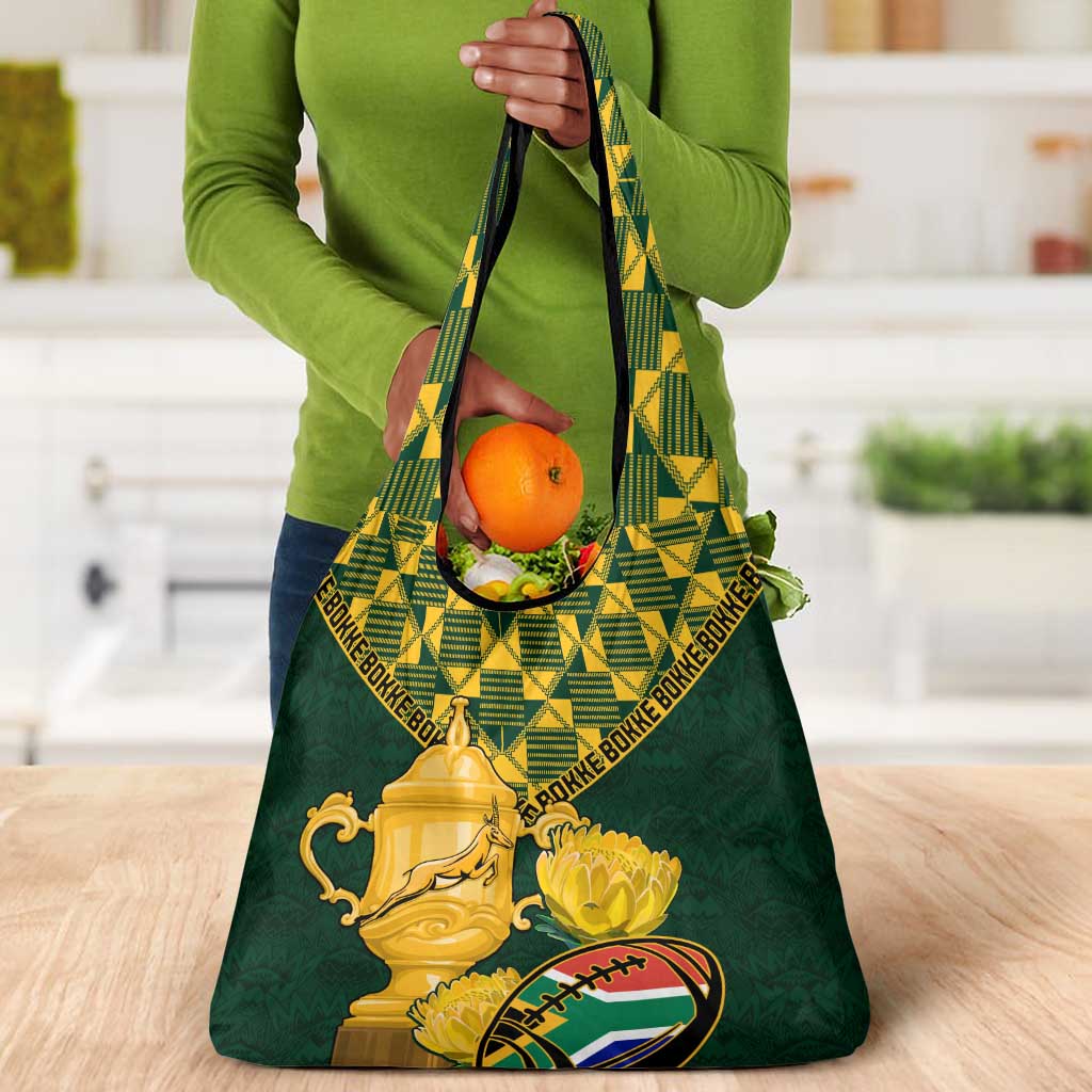 South Africa Rugby Grocery Bag - Go Bokke Champion, World Cup