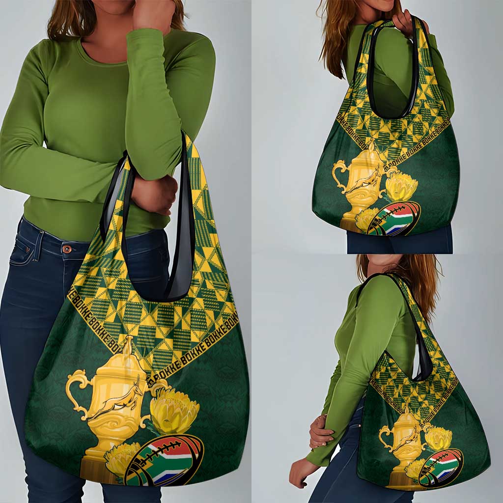 South Africa Rugby Grocery Bag - Go Bokke Champion, World Cup