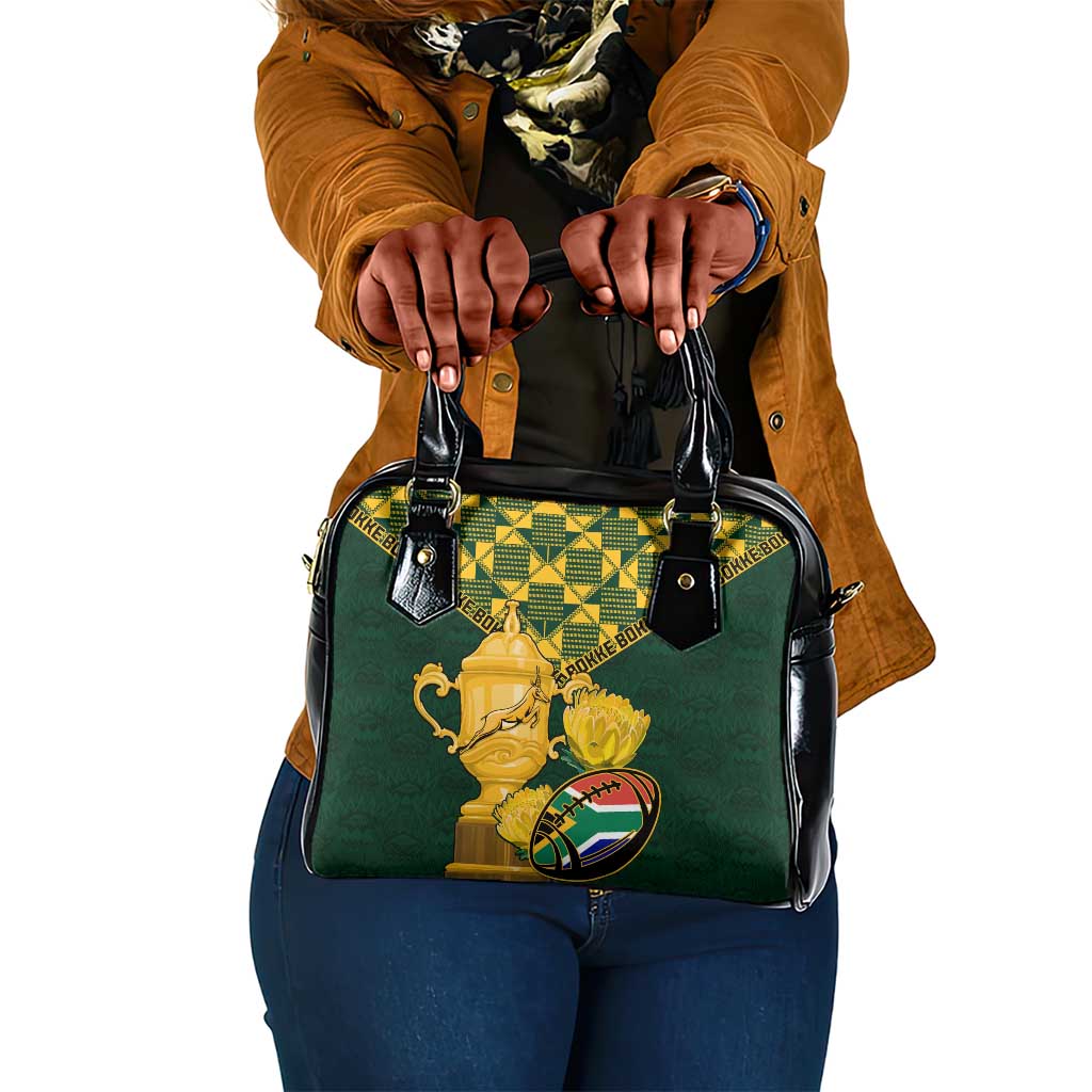 South Africa Rugby Shoulder Handbag - Go Bokke Champion, World Cup