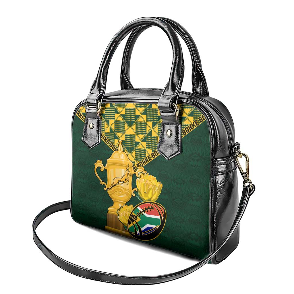 South Africa Rugby Shoulder Handbag - Go Bokke Champion, World Cup