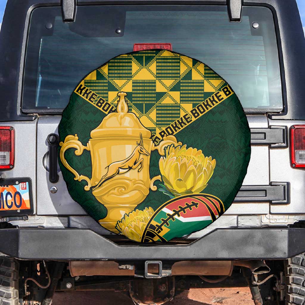 South Africa Rugby Spare Tire Cover - Go Bokke Champion, World Cup