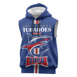 Custom Cape Verde 2026 Football Sleeveless Hoodie Blue Sharks WC Debut - African Pride