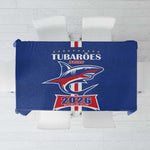 Cape Verde 2026 Football Tablecloth Blue Sharks WC Debut - African Pride