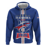 Custom Cape Verde 2026 Football Zip Hoodie Blue Sharks WC Debut - African Pride