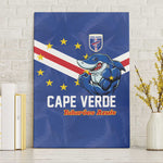 Cape Verde Football Canvas Wall Art Tubaroes Azuis Make History - African Pride