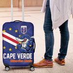 Cape Verde Football Luggage Cover Tubaroes Azuis Make History - African Pride