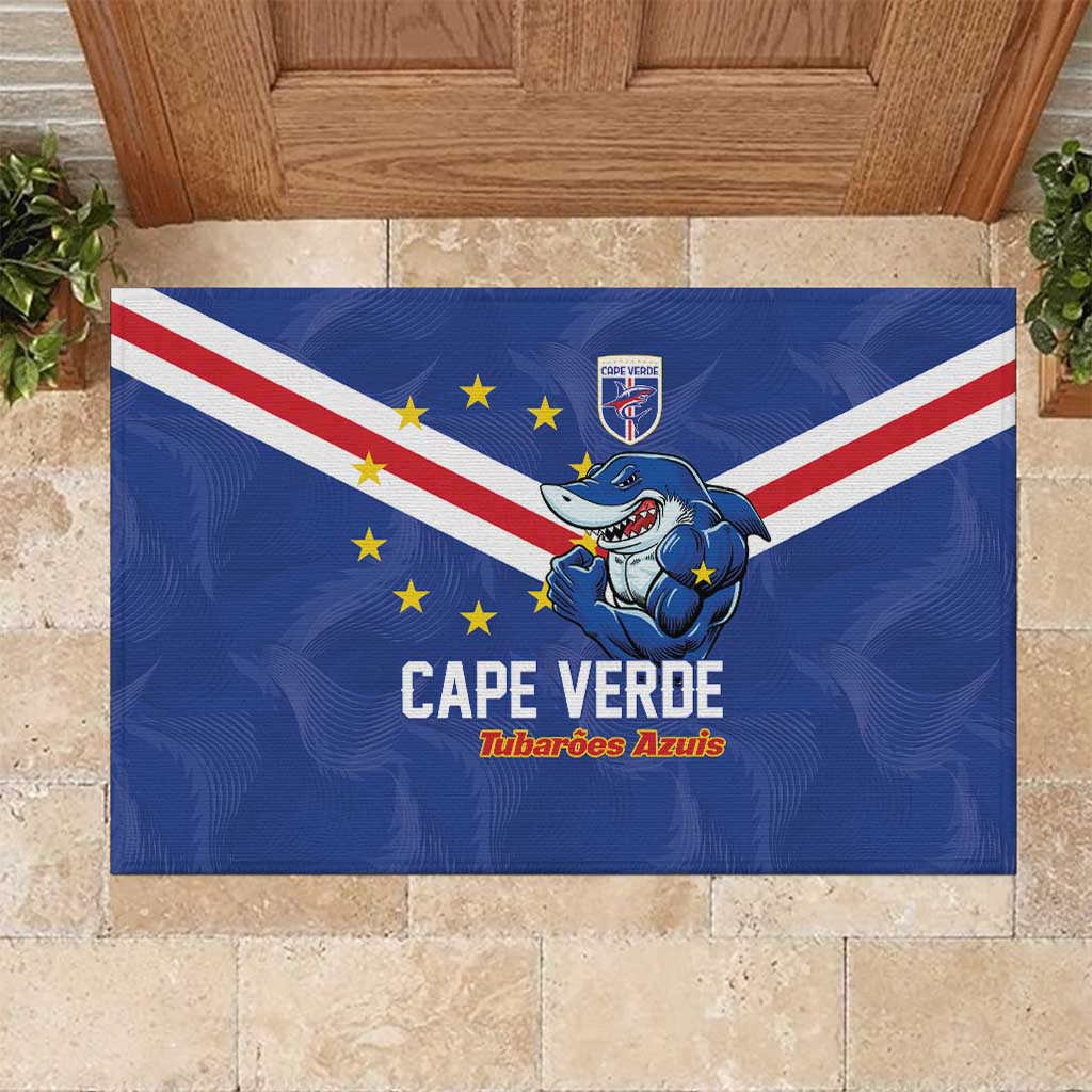 Cape Verde Football Rubber Doormat Tubaroes Azuis Make History - African Pride