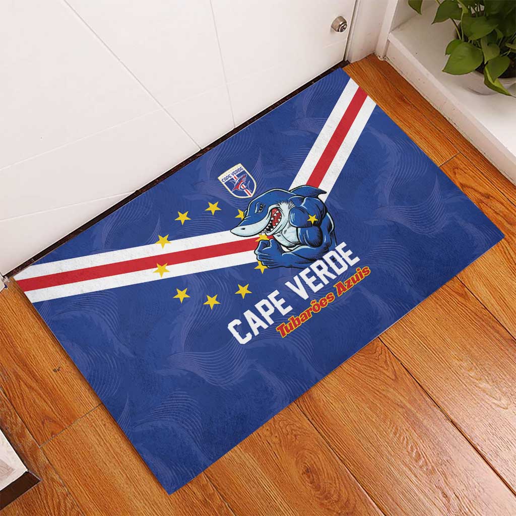 Cape Verde Football Rubber Doormat Tubaroes Azuis Make History - African Pride