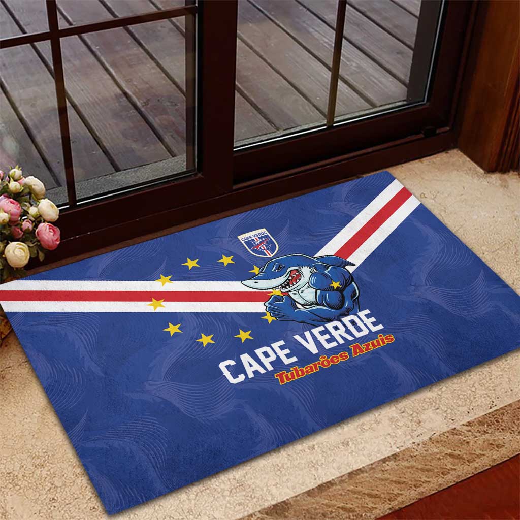 Cape Verde Football Rubber Doormat Tubaroes Azuis Make History - African Pride