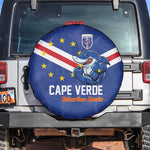 Cape Verde Football Spare Tire Cover Tubaroes Azuis Make History - African Pride