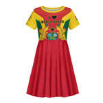 Support the Black Stars - Ghana Football Kid Short Sleeve Dress
